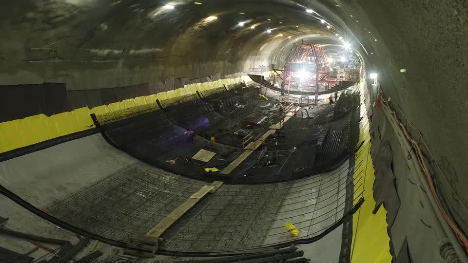 St Helena Tunnel Construction Time-Lapse Video