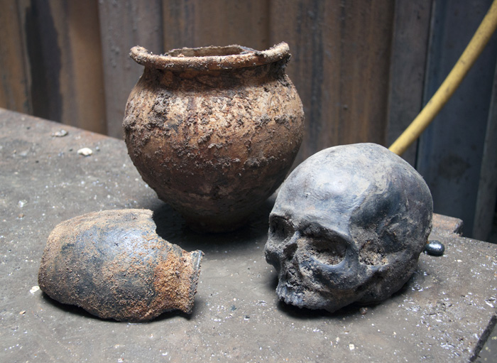 Roman skull found at Liverpool Street ticket hall