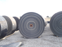 Rolls of conveyor belt ready to be installed on San Francisco's Bay Tunnel project